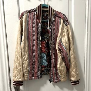 Free People Jacket - Pandora Bomber - Quilted Reversible Satin